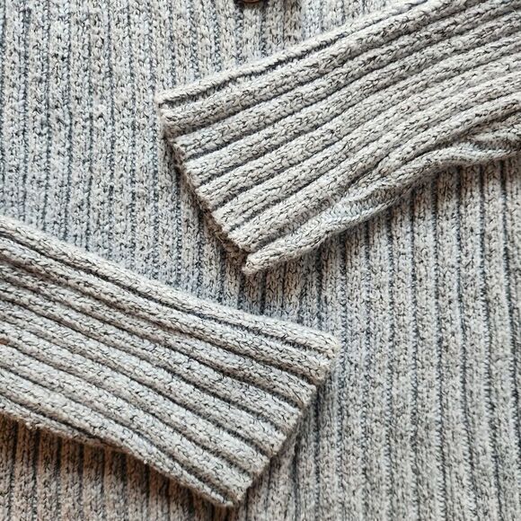 Vintage Alps brand women's cotton blend cardigan with wood buttons light blue L - Picture 5 of 8